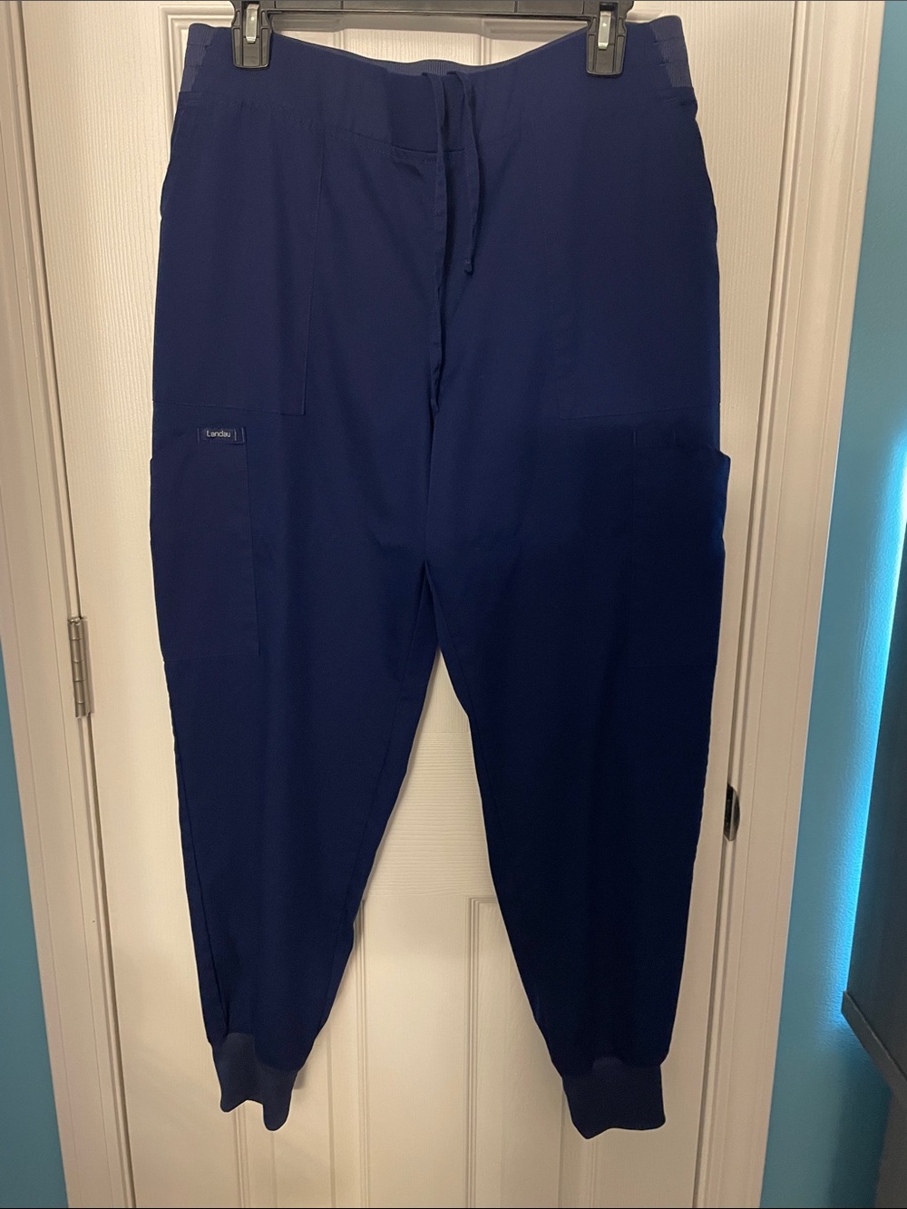 Landau Navy Blue Women's Jogger Scrub Pants